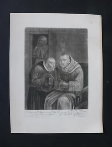 Isaac Beckett after E. Hemskerke 1820s Mezzotint Marriage & Confession - Picture 1 of 6