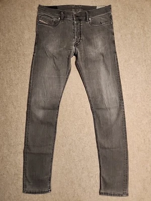 Pantalones de mezclilla para hombre DIESEL Tepphar ajustados elásticos zanahoria 0662U W33/L34 gris desteñido Foto 1 de 4