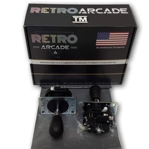 Mag Stik Plus Arcade Joystick player switchable 4 to 8 way from top of panel BLK - Picture 1 of 3