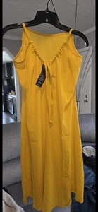 Yellow Sheer Bathing Suit Cover Up Size 2X  Brand New - Picture 1 of 2
