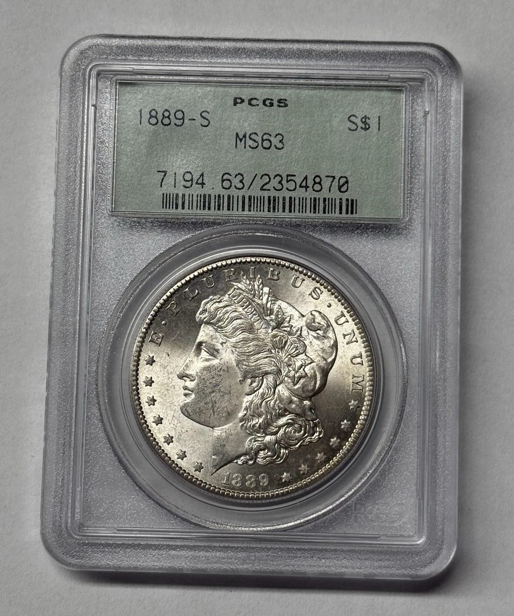 MS 63 Graded 1889 Year Morgan US Dollars (1878-1921) for sale | eBay