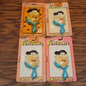Vintage 1993 The Flintstones Fred Lichtschalter Platte Abdeckung Lot Set Hanna Barbera - Bild 1 von 17