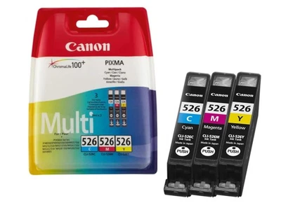Canon Originaltinte Multipack 526 (CLI-526C,CLI-526M,CLI-526Y)Farbe 4541B009 OVP - Bild 1 von 2