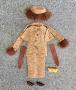 Vintage 1965 Barbie "Gold N Glamour" #1647 Outfit, Hat, Gloves, Purse - Picture 1 of 24