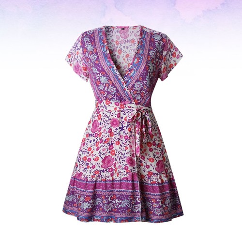 VETEMENTS Abito estivo moda gonna stampa fiori donna abito con spalline creativo colletto a V