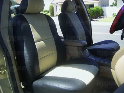IGGEE S.LEATHER CUSTOM FIT SEAT COVER FOR 1995-2000 DODGE AVENGER FRONT SEAT - Image 1 of 2