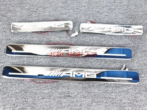 G63 Style Illuminated Door Sill Panels 4 Pcs Fit Benz G Class W464 - Picture 1 of 4