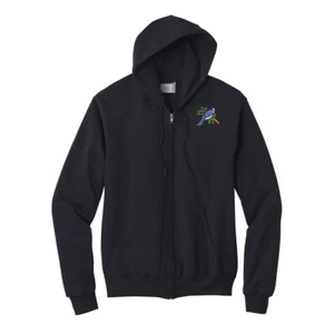 Blue Jay Vogel bestickt Full Zip Hoodie, individuelle Stickerei Hoodie - Bild 1 von 3
