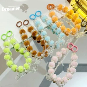 Solid Color Mobile Phone Strap Double Chain Phone Lanyard - Photo 1 sur 20