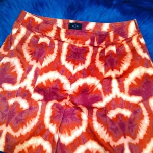 Neu ohne Etikett WHBM plissierte Shorts; L", Ikat Sunburst, Strandmädchen, Urlaubsmodus, schick - Bild 1 von 6