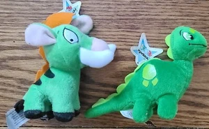 2 Vintage 2004 McDonalds Neopets Green Chomby & Green Moehog - Bild 1 von 7