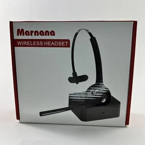 Auriculares Bluetooth Marnana con micrófono y base de carga, auriculares inalámbricos ruido - Imagen 1 de 2