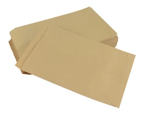 Large Kraft Brown Paper Gift Bags Envelope Party Goody Favor Bag (8.5x11 Inch) - Foto 1 di 7