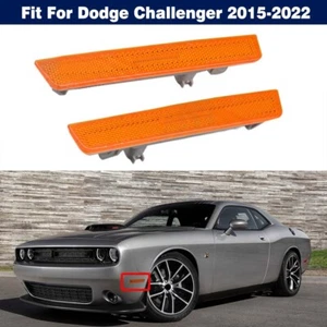 Pair Front Side Marker Corner Light Lamp w/ Bulb For Dodge Challenger 2015-2022 - Picture 1 of 9