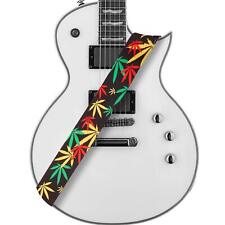 Amumu Reggae Marijuana Leaf Guitar Strap for Acoustic Electric and Bass Guita for sale