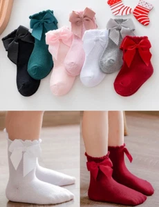 Baby girl Ankle socks Toddler ankle socks Baby girl bow socks Girls socks (1012) - Picture 1 of 19