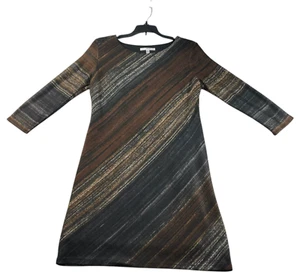 Studio One Dress Womens Size 8 Petite 8P Multicolor 3/4 Sleeve Stretch - Picture 1 of 7