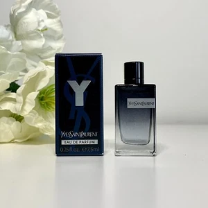 YSL Yves Saint Laurent Y EDP Mini Splash 0.25 oz/ 7.5 ml Men New In Box - Picture 1 of 7
