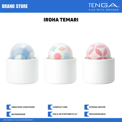 Vibrador de clítoris/clítoris recargable impermeable Iroha Temari con estuche NUEVO EN CAJA NUEVO CON ETIQUETAS TENGA Foto 1 de 4