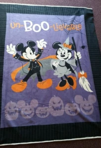 Halloween Fleece Stoff Panel Disney Micky, Minnie Mouse 50x60" - Bild 1 von 3