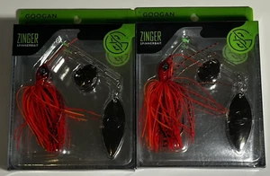 Googan Squad Zinger Spinnerbait (LOT OF 2) Flamin' Hot (1/2oz) 10000S - Picture 1 of 3