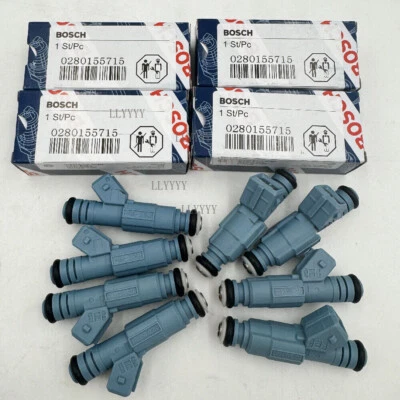 Inyectores de combustible 8 piezas 0280155715 para Dodge RAM 1500 2500 3500 1996-99 5,2 L 5,9 L Foto 1 de 4