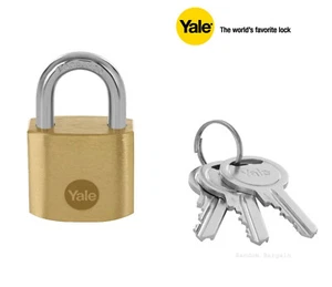 Yale 30mm Brass Padlock for Suitcase Luggage Bag Backpack Locker - Picture 1 of 9