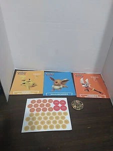 Pokemon Battle Academy Game Rule Book & Deck Guides Unpunched Coins And Coin - Picture 1 of 6