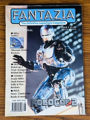 FANTAZIA #3 1990 MAGAZINE ROBOCOP 2 w POSTER TMNT Toxic Avenger RPG Frank Miller - Изображение 1 из 4