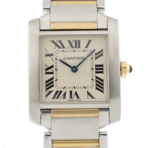 discount withpaper CARTIER Tank francaise W51006Q4 SS/K18YG Unisex I#136778 - Picture 1 of 9