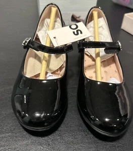 GIRLS SO CLAUDIE MARY JANE GLITTER BLOCK HEEL DRESS SHOES - Picture 1 of 4