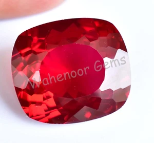 42.05 Ct Natural Blood Red Ruby Cushion Certified Mozambique Stunning Gemstone - Picture 1 of 5
