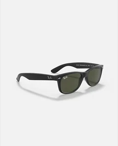 Ray-Ban Wayfarer Classic RB2132 T:145\55 mm Telaio nero gomma con lenti verdi - Foto 1 di 6