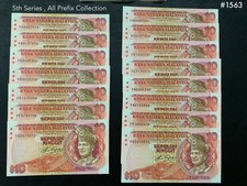 Malaysia - 5th $10 All Prefix collection ( 15pcs )  | All UNC