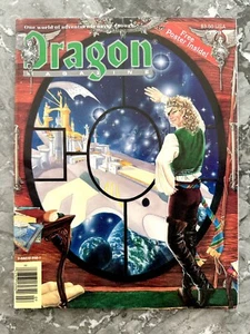 Dragon Magazine #159 Dungeons & Dragons TSR D&D Intact with Poster 1990 Vintage - Imagen 1 de 18