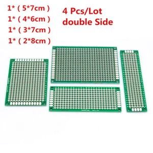 4PCS/Lot 5x7 4x6 3x7 2x8 cm double Side Copper prototype PCB Universal Board Kit - Picture 1 of 2