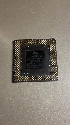 Intel Pentium i166MHZ CPU FV80502166 SY037 Non-MMX Socket 5/7 Tested - Image 1 of 3