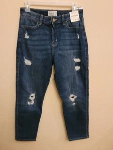 Abercrombie Kids High Rise Mini Mom Jeans Size 17/18 Brand New With Tags - Picture 1 of 5