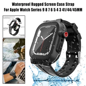 Etui na Apple Watch Series 7 8 9Case 41-45mm etui ochronne wodoodporne odporne na wstrząsy - Zdjęcie 1 z 17