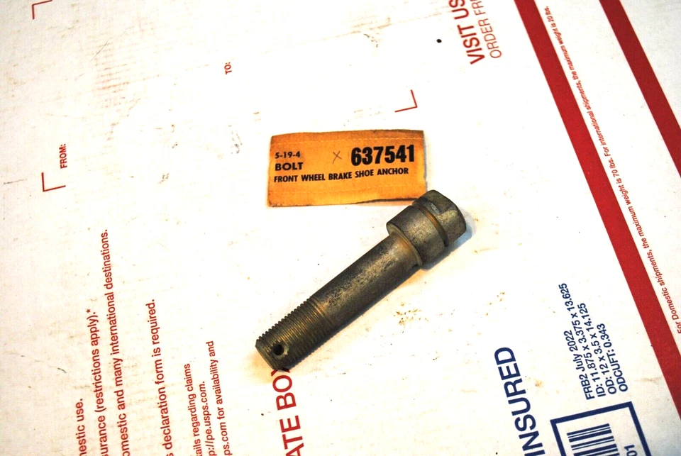 NUEVO DE LOTE MOPAR 1938 39 40 41 42 DODGE DESOTO CHRYSLER ZAPATA DE FRENO DELANTERO PERNO DE ANCLAJE Foto 1 de 1