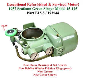 Original-Zubehör-Hersteller 1957 Singer Seafoam grün 15-125 Nähmaschine Topfmotor PJ2-8 193544 - Bild 1 von 5