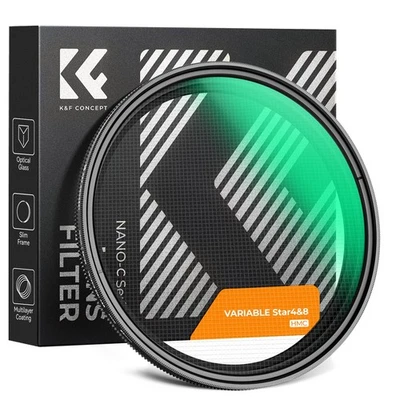 K&F  67mm Star Filter 4-8 Points Variable Starburst Lens Filter 18 Layer Coating - Image 1 of 4