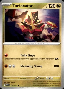 Pokemon - 2X Turtonator #137/191 - SV08: Surging Sparks Uncommon - Picture 1 of 2