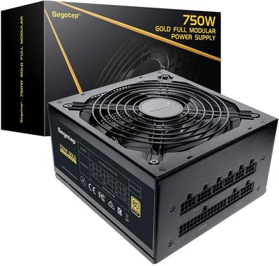CAJA ABIERTA 750W 80+Oro ATX 3.0 Fuente de alimentación totalmente modular PCIE 5.0 lista fuente de alimentación Foto 1 de 4