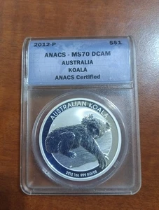 2012-P Australia S$1 Koala ANACS MS70 DCAM - Picture 1 of 2