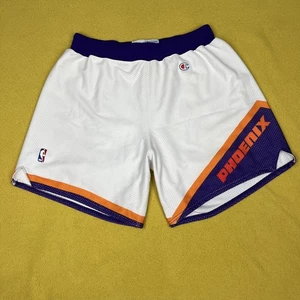 100% Authentic Phoenix Suns Vintage Champion Shorts Size 42 Men’s White RARE - Picture 1 of 19