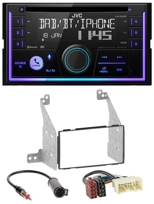 JVC MP3 USB 2DIN DAB Bluetooth CD Autoradio für Nissan Pathfinder 04-07 - Bild 1 von 4
