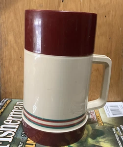 Aladdin Best Buy Thermoskanne Wide Mouth Pint WM4040 Vintage Maroon Beige One Pint FS - Bild 1 von 5
