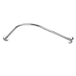 90-130cm/35"-51",L-curved shower curtain rod for corners - Picture 1 of 7