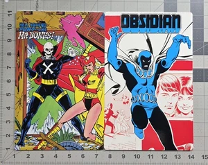 McFarlane DC Mr. Bones Obsidian Infinity Inc #16 Gold Label Lithograph Art Print - Picture 1 of 2